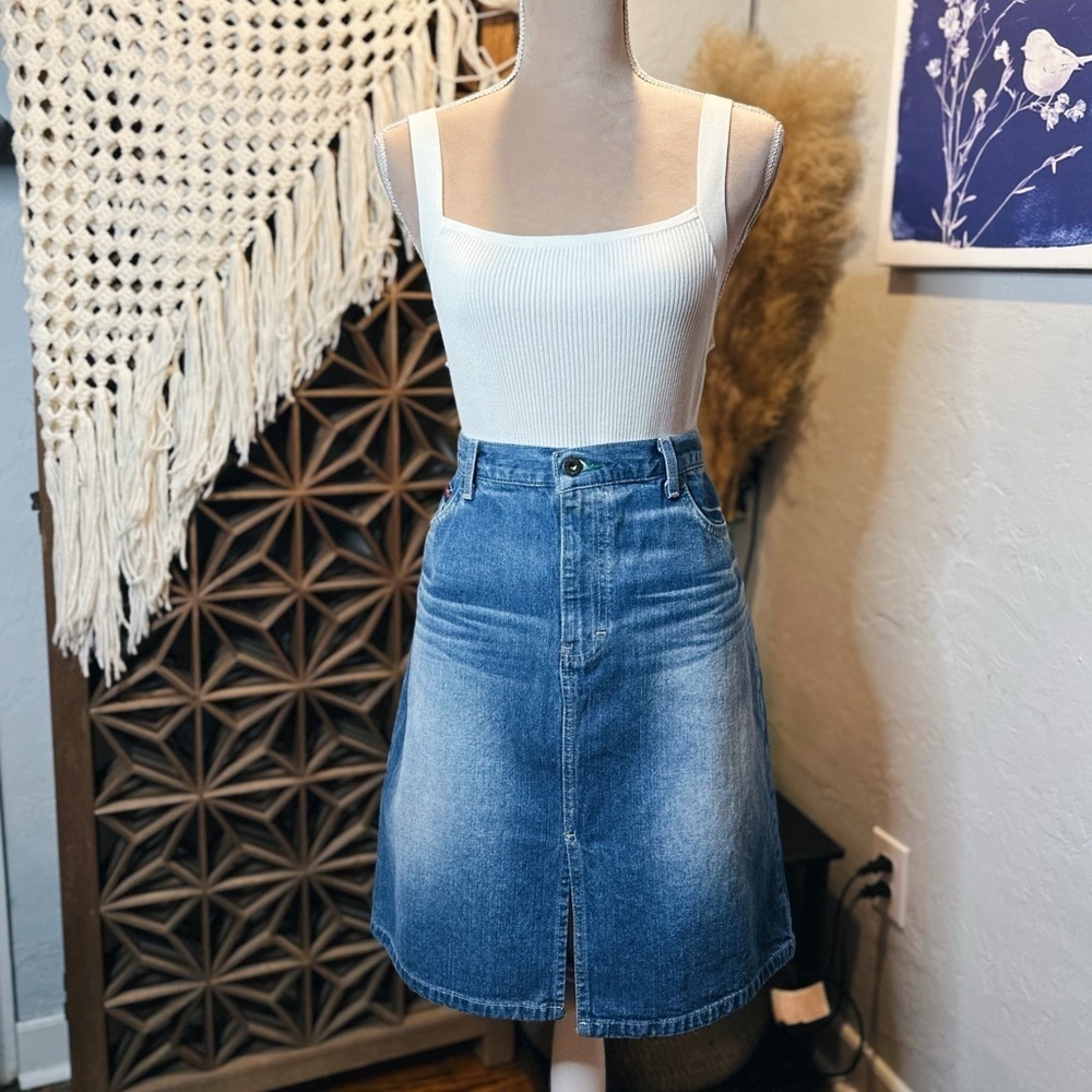 Tommy Jeans 100% Cotton Denim Skirt